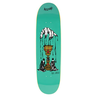 Welcome Skateboard Deck Chalice on Son of Boline Teal 8.8" x 32.5"