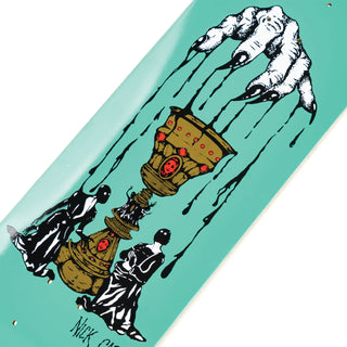 Welcome Skateboard Deck Chalice on Son of Boline Teal 8.8" x 32.5"