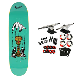 Welcome Skateboard Complete Chalice on Son of Boline Teal 8.8" x 32.5"