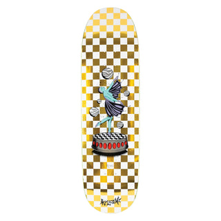 Welcome Skateboard Deck Dancer on Baculus 2 White/Gold Foil 9.0" x 33"