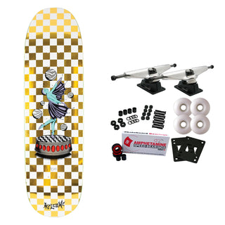 Welcome Skateboard Complete Dancer on Baculus 2 White/Gold Foil 9.0" x 33"