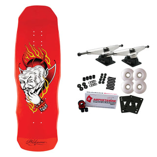 Welcome Skateboard Complete Diablo on Dark Lord Red Dip 9.85" x 31.5"