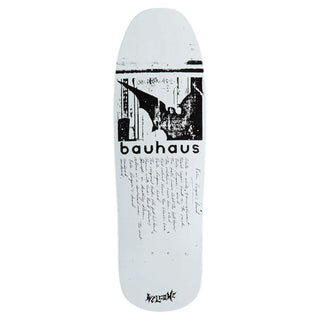 Welcome Skateboards x Bauhaus Bela on Gaia White Deck 9.69" x 31.75"