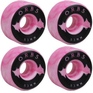 Welcome Wheels Orbs Specters Pink/White Swirl 53mm 99A