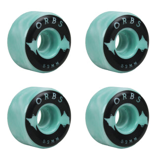 Welcome Wheels Orbs Specters Teal/White Swirl 52mm 99A