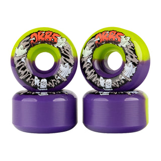 Welcome Skateboard Wheels Orbs Apparitions Splits Green/Purple 53mm 99A