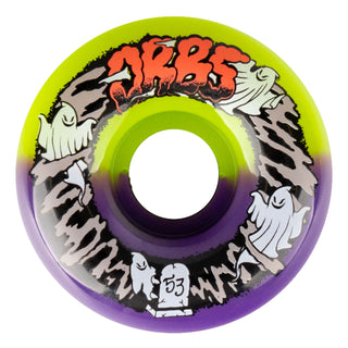 Welcome Skateboard Wheels Orbs Apparitions Splits Green/Purple 53mm 99A