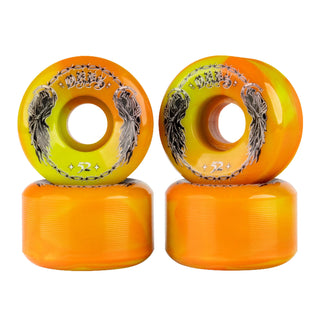 Welcome Skateboard Wheels Orbs Specters Green/Orange Swirl 52mm 99A