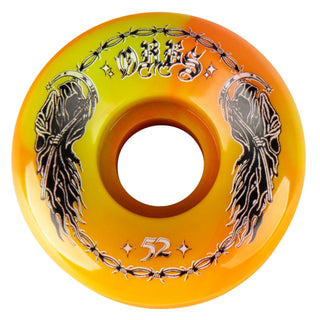 Welcome Skateboard Wheels Orbs Specters Green/Orange Swirl 52mm 99A