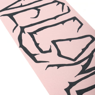 Welcome Skateboard Griptape Black Lodge Pink 9" x 33" Sheet