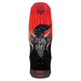 Welcome X Slipknot Skateboard Deck Spit it Out on Dark Lord Black/Red Stain 9.85"