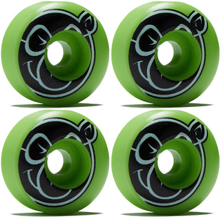 Pig Skateboard Wheels 52mm Classic 99A Green