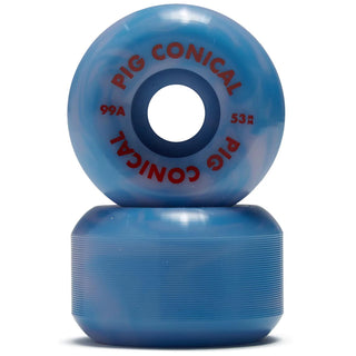 Pig Skateboard Wheels 53mm Conical 99A Swirl