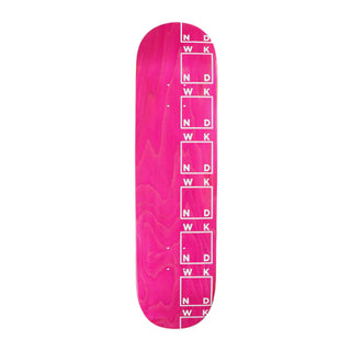 WKND Skateboard Deck Team Side Logo Pink 8.25" x 31"