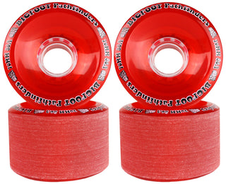 Paris Longboard Trucks, Wheels, Hardware, and Abec 7 Bearings Kit - V2 180 Raw + Bigfoot 70mm 80A Red
