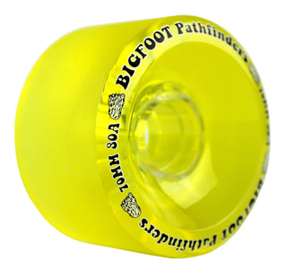 Bigfoot Longboard Wheels - 70mm 80a Pathfinders Yellow