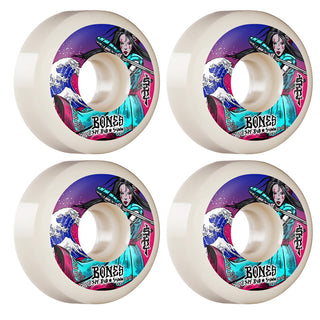Bones Skateboard Wheels 54mm Sky Brown Warrior 84B (104A) SPF Skatepark Sidecut
