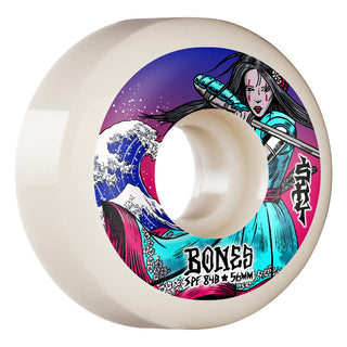 Bones Skateboard Wheels 56mm Sky Brown Warrior 84B (104A) SPF Skatepark Sidecut