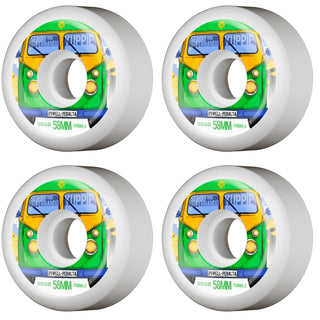 Powell Peralta Skateboard Wheels 58mm Yuppie Tech Slide Formula 104A