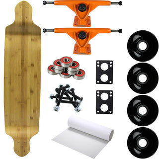 Moose Longboard Complete 9.75" x 41" Drop Down Dark Bamboo