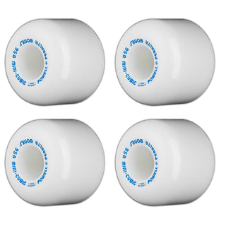Powell Peralta Mini-Cubic Skateboard Wheels Old School Re-Issue White 64mm 95A