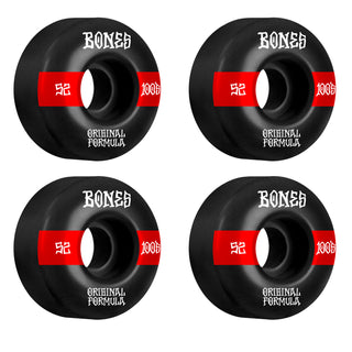 Bones Wheels 52mm 100's V4 Wide Black 100A