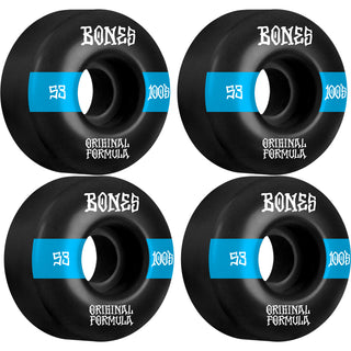 Independent Trucks 169 (9.125"), Bones 100's 53mm V4 #14 Black Wheels/Bearings/Hardware
