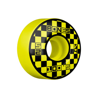 Krux Skateboard Trucks K5 8.0" Kit Bones 52mm V4 Block Party Yellow Wheels/Bearings/Hardware