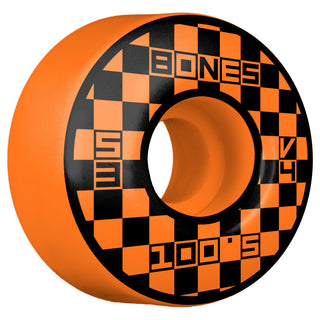 Krux Skateboard Trucks K5 8.25" Kit Bones 53mm V4 Block Party Orange Wheels/Bearings/Hardware