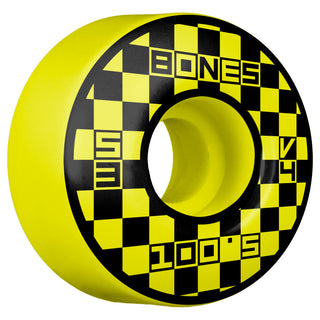 Krux Skateboard Trucks K5 7.6" Kit Bones 53mm V4 Block Party Yellow Wheels/Bearings/Hardware