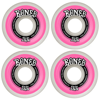 Bones Skateboard Wheels 53mm Original V5 Sidecut 100A White