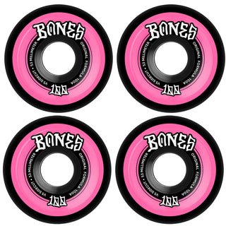 Bones Skateboard Wheels 53mm Original V5 Sidecut 100A Black