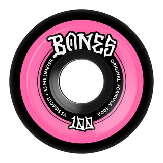 Bones Skateboard Wheels 53mm Original V5 Sidecut 100A Black