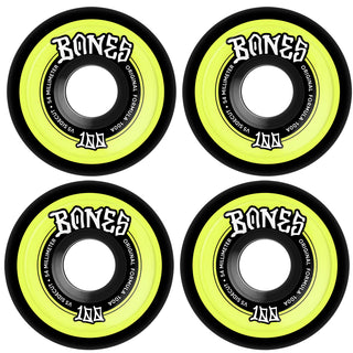 Bones Skateboard Wheels 54mm Original V5 Sidecut 100A Black
