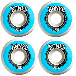 Bones Skateboard Wheels 52mm Original V4 Wide 100A White