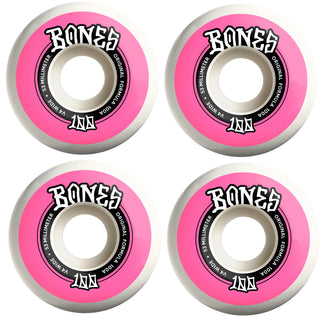 Bones Skateboard Wheels 53mm Original V4 Wide 100A White