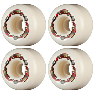 Powell Peralta Skateboard Wheels 54mm x 39mm Dragon Formula 93A A2 Shape Off White