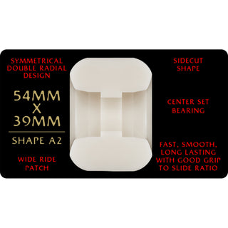 Powell Peralta Skateboard Wheels 54mm x 39mm Dragon Formula 93A A2 Shape Off White