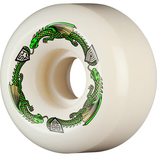 Powell Peralta Skateboard Wheels 64mm x 40mm Dragon Formula 88A Bomber Off White
