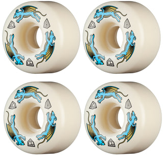 Powell Peralta Skateboard Wheels 54mm x 34mm Dragon Formula 97A AV4 Nano Rat Off White