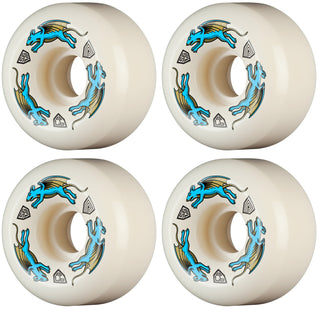 Powell Peralta Skateboard Wheels 56mm x 36mm Dragon Formula 97A AV6 Nano Rat Off White