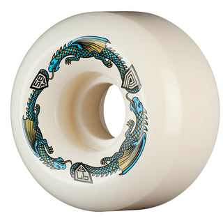 Powell Peralta Skateboard Wheels 58mm x 33mm Dragon Formula 97A Ratbone II Off White