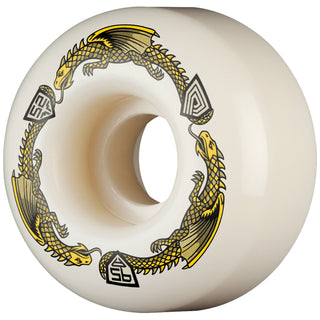 Powell Peralta Skateboard Wheels 52mm x 31mm Dragon Formula 95A V1 Symmetrical Off White