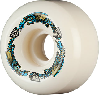 Powell Peralta Skateboard Wheels 56mm x 36mm Dragon Formula 97A V6 Shape Off White