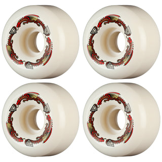 Powell Peralta Skateboard Wheels 54mm x 34mm Dragon Formula 93A V6 Shape Off White