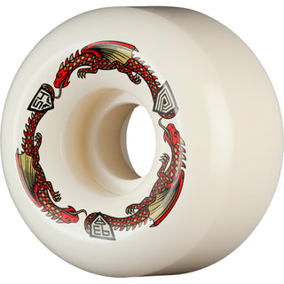 Powell Peralta Skateboard Wheels 54mm x 34mm Dragon Formula 93A V6 Shape Off White