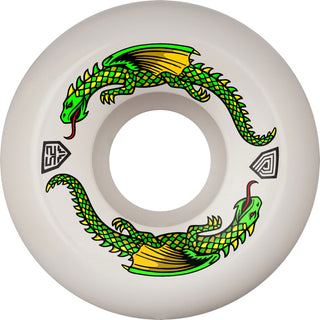 Powell Peralta Skateboard Wheels 52mm Dragon Formula Sidecut 93A White