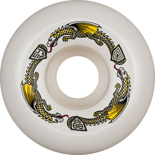 Powell Peralta Skateboard Wheels 54mm x 39mm Dragon Formula 88A Off White