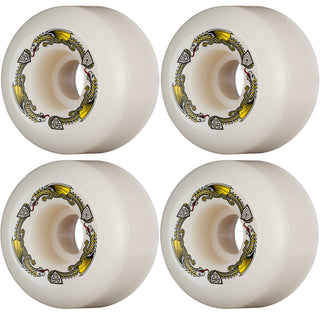 Powell Peralta Skateboard Wheels 56mm x 40mm Dragon Formula 88A Off White