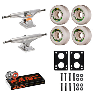 Independent Skateboard Trucks 169 (9.125") Powell Dragon Formula 58mm Rat Bones II, Reds